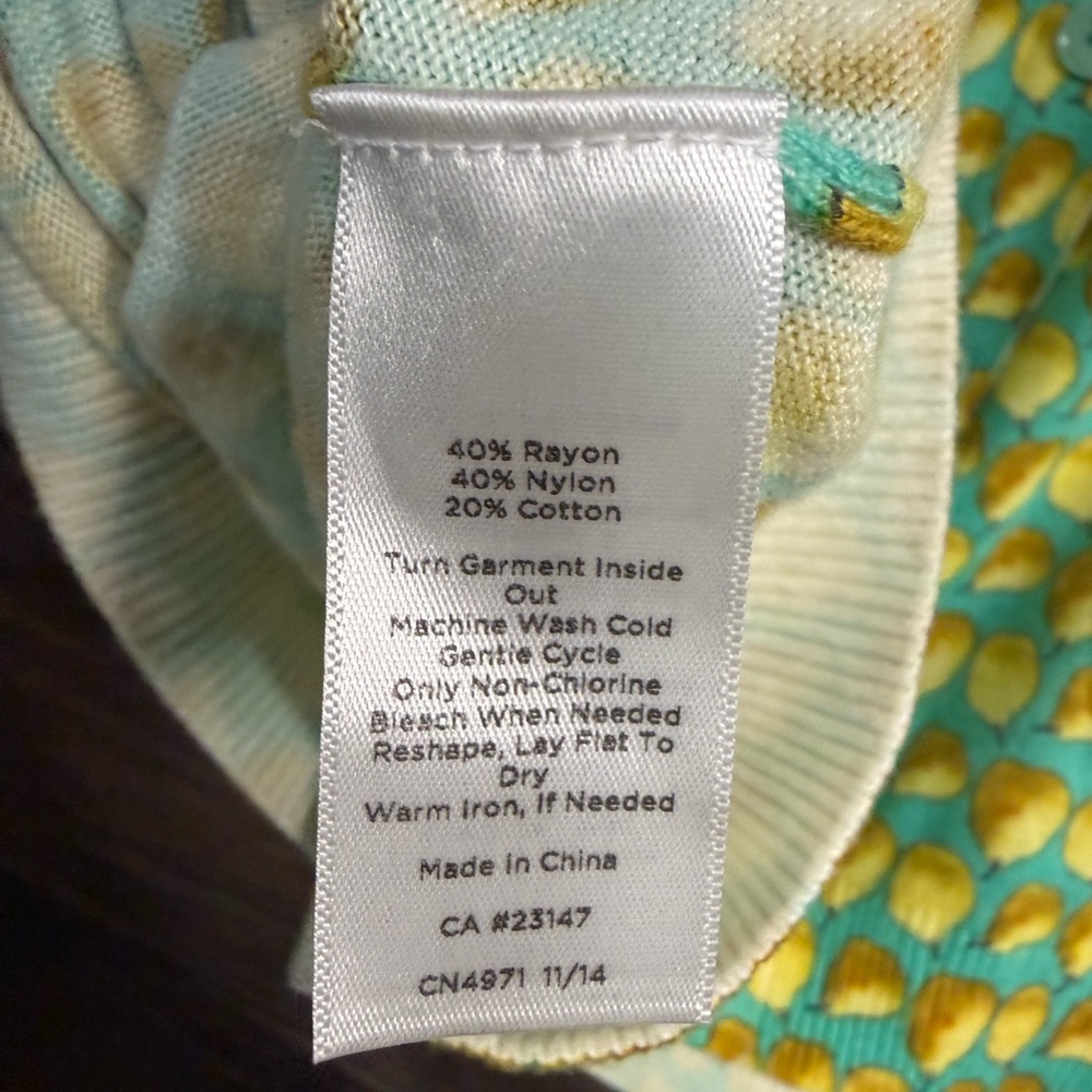 Talbots Multicolor Patterned‎ Pear Women's Sweater - Picture 6 of 6